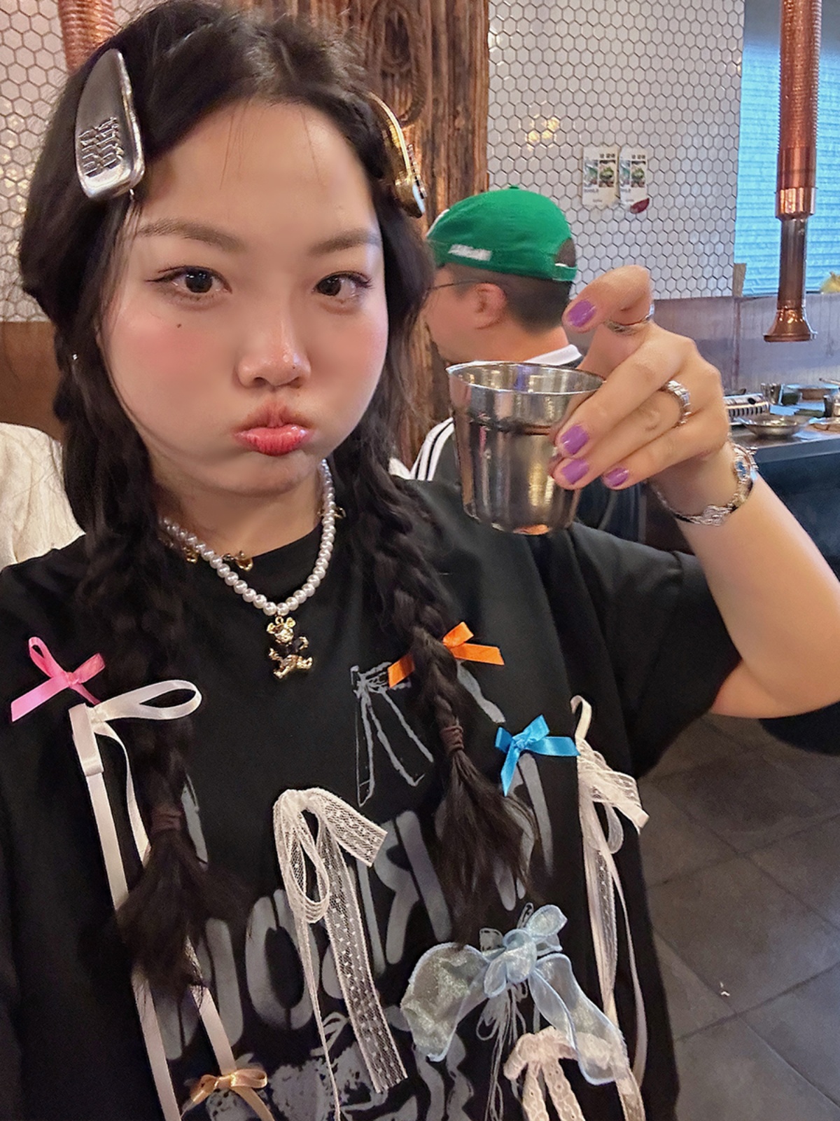 Butterfly Knot Short Sleeve T-Shirt for Women - Unique Summer 2025 Fashion Top, Exquisite Design, Trendy 90s Style Butterfly Knot Short Sleeve T-Shirt for Women - Unique Summer 2025 Fashion Top, Exquisite Design, Trendy 90s Style