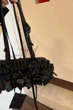 Butterfly Knot Underarm Tote Bag - Pleated Shoulder Bag for Commuters, 2025 Style Boston Handbag