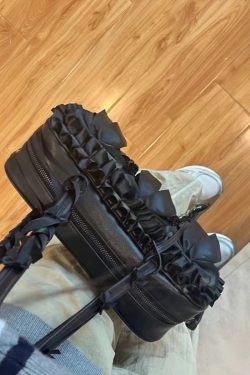 Butterfly Knot Underarm Tote Bag - Pleated Shoulder Bag for Commuters, 2025 Style Boston Handbag