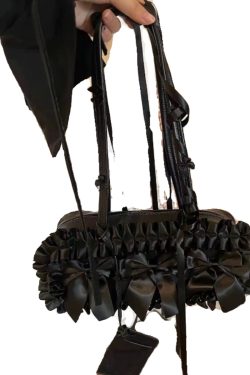 Butterfly Knot Underarm Tote Bag - Pleated Shoulder Bag for Commuters, 2025 Style Boston Handbag