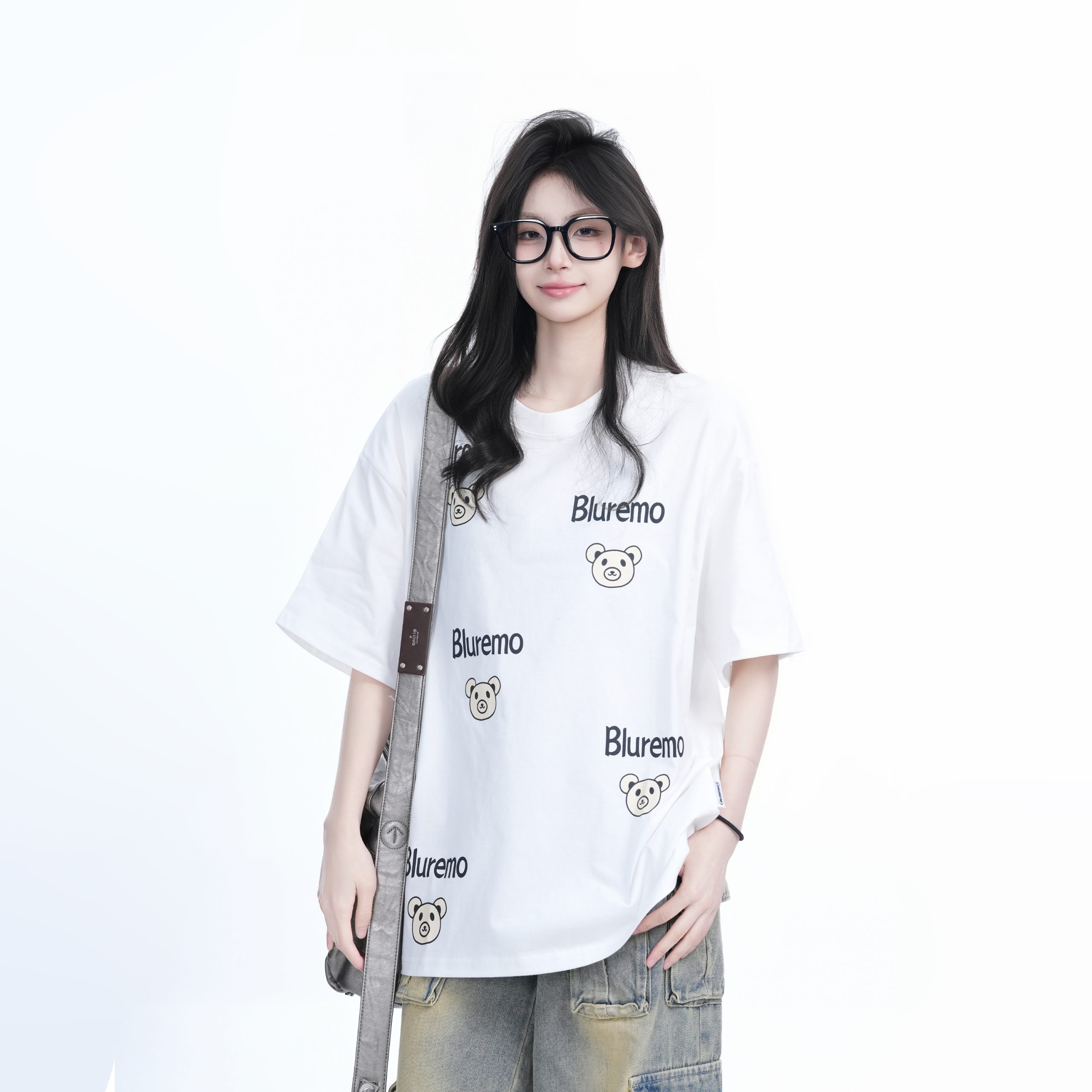 Cartoon Graphic Pink Short Sleeve T-Shirt for Women - Fun Summer Design, Loose Fit, Casual Style Cartoon Graphic Pink Short Sleeve T-Shirt for Women - Fun Summer Design, Loose Fit, Casual Style