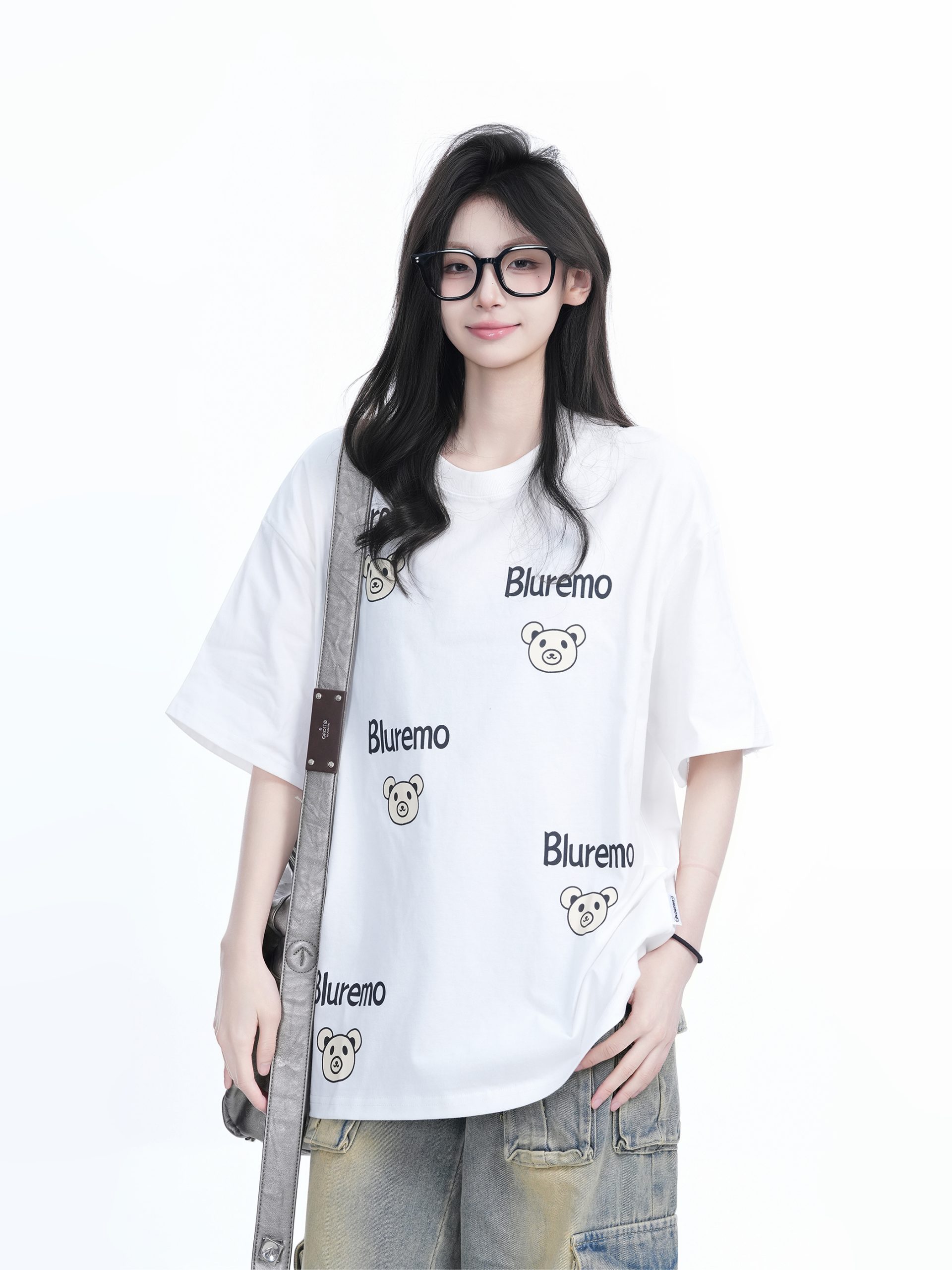 Cartoon Graphic Pink Short Sleeve T-Shirt for Women - Fun Summer Design, Loose Fit, Casual Style Cartoon Graphic Pink Short Sleeve T-Shirt for Women - Fun Summer Design, Loose Fit, Casual Style