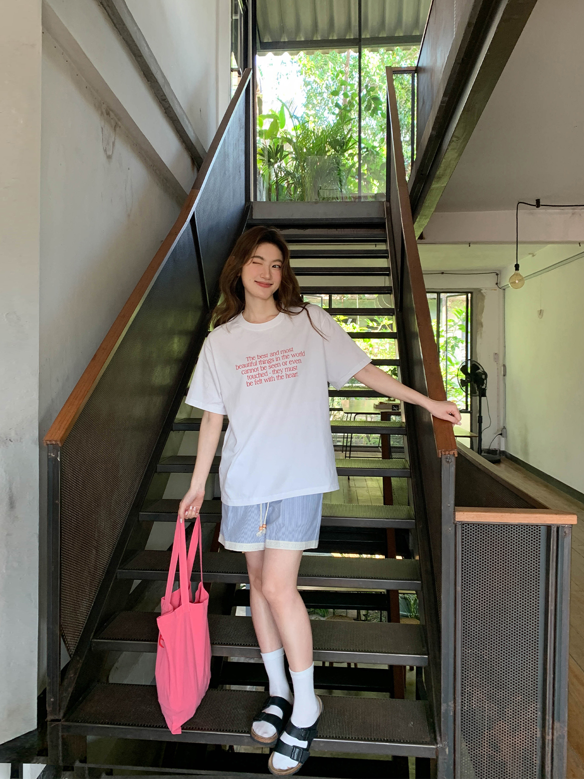 Casual 3D Letter Print Short Sleeve T-Shirt for Women - Summer 2025 Loose Round Neck Pure Cotton Top Casual 3D Letter Print Short Sleeve T-Shirt for Women - Summer 2025 Loose Round Neck Pure Cotton Top