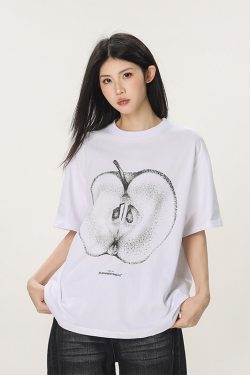 Casual Beer Captain Graphic T-Shirt for Women - Summer Loose Fit Short Sleeve Couple Top in Trendy American Style