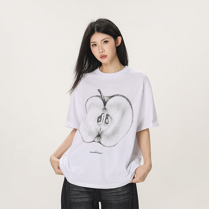 Casual Beer Captain Graphic T-Shirt for Women - Summer Loose Fit Short Sleeve Couple Top in Trendy American Style Casual Beer Captain Graphic T-Shirt for Women - Summer Loose Fit Short Sleeve Couple Top in Trendy American Style