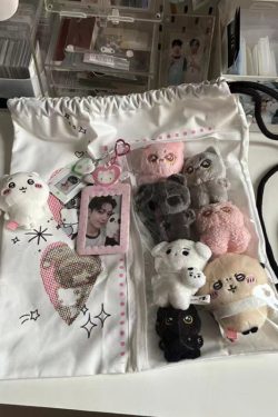 Casual Large Capacity Nylon Drawstring Backpack for Commuting - Cute Sweet Small Double Shoulder Bag 2025