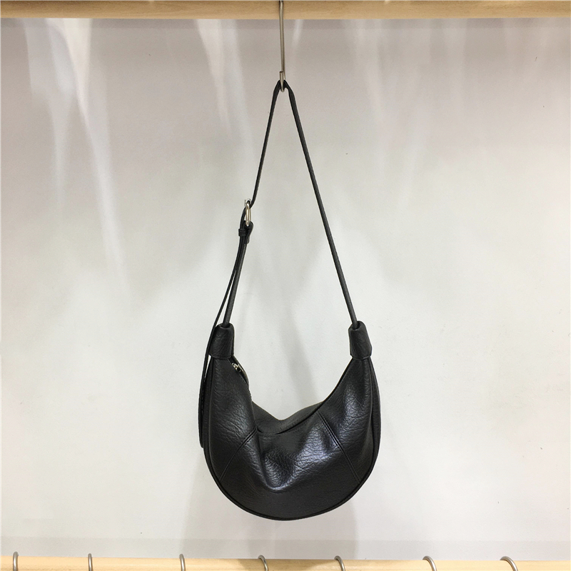 Casual Solid Color Soft Leather Croissant Dumpling Bag - Versatile Shoulder Crossbody Bag for Everyday Style Casual Solid Color Soft Leather Croissant Dumpling Bag - Versatile Shoulder Crossbody Bag for Everyday Style