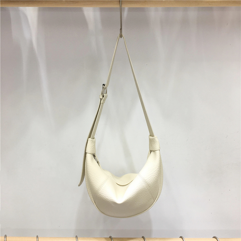 Casual Solid Color Soft Leather Croissant Dumpling Bag - Versatile Shoulder Crossbody Bag for Everyday Style Casual Solid Color Soft Leather Croissant Dumpling Bag - Versatile Shoulder Crossbody Bag for Everyday Style