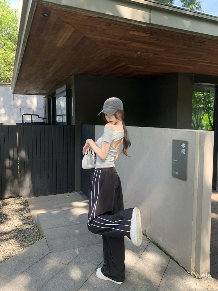 Casual Summer Loose Straight Pants for Women - Lightweight Breathable American Style Workwear Casual Summer Loose Straight Pants for Women - Lightweight Breathable American Style Workwear