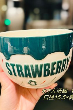 Charming 5-Inch Ceramic Rice Bowl for Girls, High-Quality Ice Cream Dessert Bowl, Sweet Soup Bowl for Everyday Use