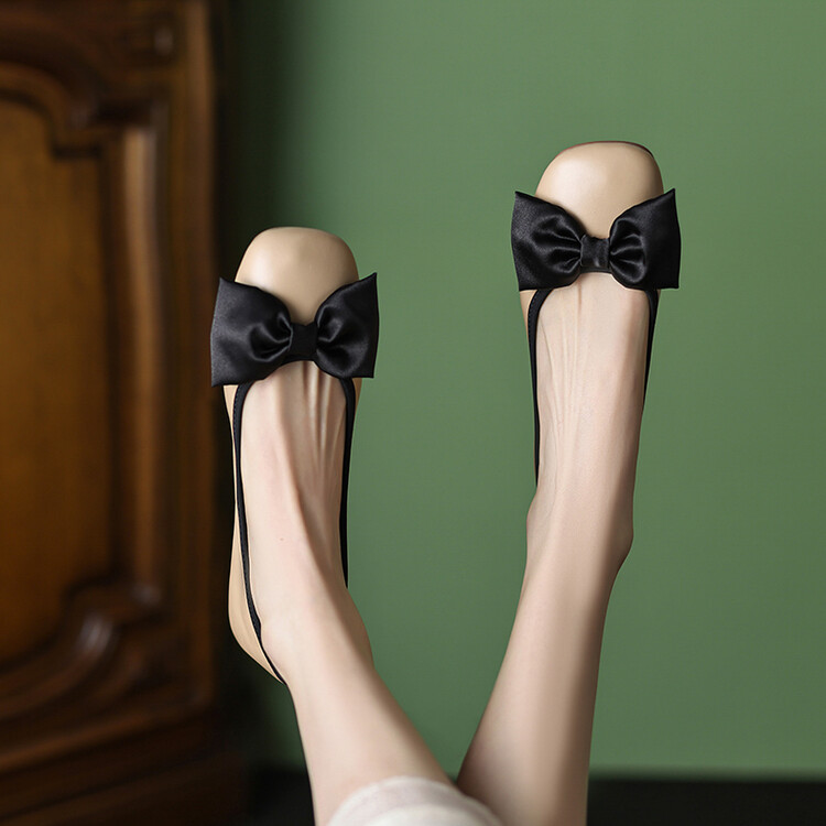 Chic Italian Bow Shallow Mouth Flat Loafers for Women - Versatile Genuine Leather Single Shoes in Fashionable Style Chic Italian Bow Shallow Mouth Flat Loafers for Women - Versatile Genuine Leather Single Shoes in Fashionable Style