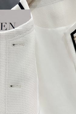 Chic White French Style Short Sleeve Blazer for Women - Summer Lightweight 2025 Fashion Elegant Suit