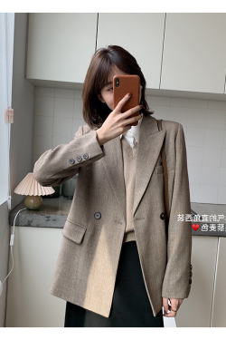 Chic White Petite Suit Jacket for Women - High-End Casual Blazer in Korean Style for Spring & Autumn 2025