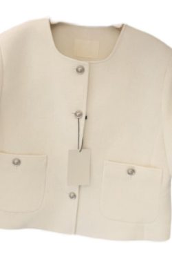 Chic Women's Suit Jacket in Small Fragrant Style - Summer 2025 White Design, Trendy Korean Style Blazer