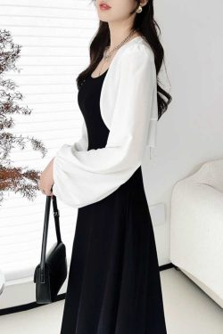 Chiffon Sun Protection Shawl Top for Women, Lantern Sleeves, Beaded Tassel, Versatile Slimming Outerwear for Spring & Summer