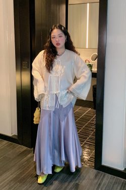 Chinese Style National Wind Shirt for Women - Unique Spring Top 2025, Elegant Design, Vintage Aesthetic, Bohemian Fashion