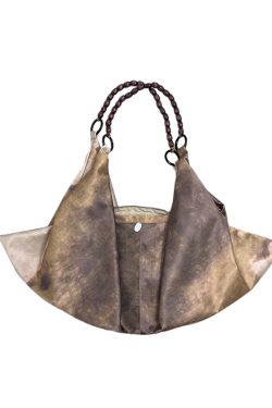 Chinese-Style Printed Dumpling Bag for Women, Versatile Large-Capacity Tote with Wooden Bead Shoulder Strap, National Style Fashion