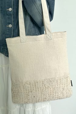 Chinese-Style Zen Canvas Tote Bag 2024 - Large Capacity Shoulder Bag for Commuting and Versatile Everyday Use