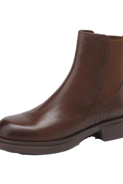 Chunky Heel Martin Boots in Italian-Style Soft Leather, 4 cm Comfort Sole, Cowhide, Trendy and Durable Footwear