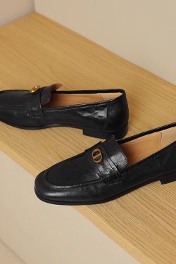 Chunky Heel Retro Loafers - Italian-Style Soft Sole Comfortable Shoes for Spring and Autumn
