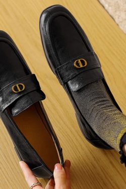 Chunky Heel Retro Loafers - Italian-Style Soft Sole Comfortable Shoes for Spring and Autumn