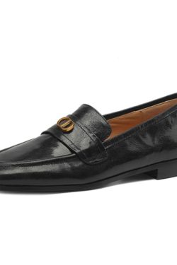 Chunky Heel Retro Loafers - Italian-Style Soft Sole Comfortable Shoes for Spring and Autumn