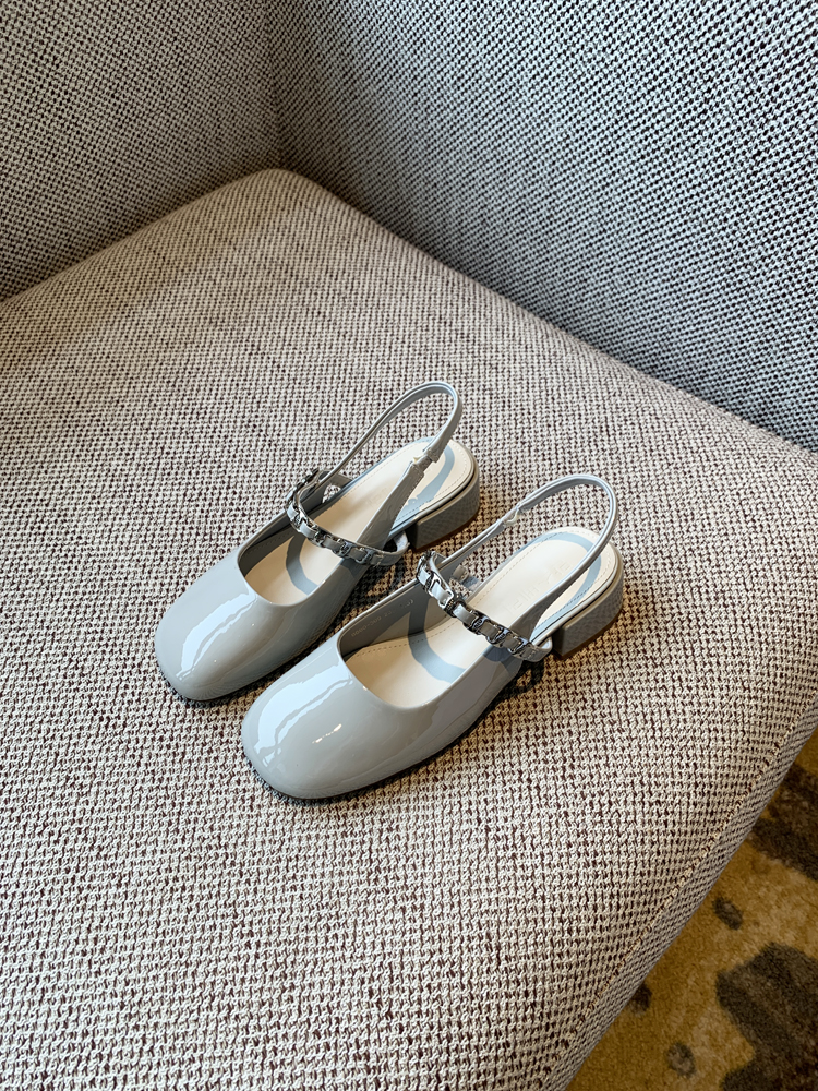 Chunky Heeled Open-Toe Sandals for Women - Summer 2025 Vintage Fairy Style Mary Jane Backless Flats Chunky Heeled Open-Toe Sandals for Women - Summer 2025 Vintage Fairy Style Mary Jane Backless Flats