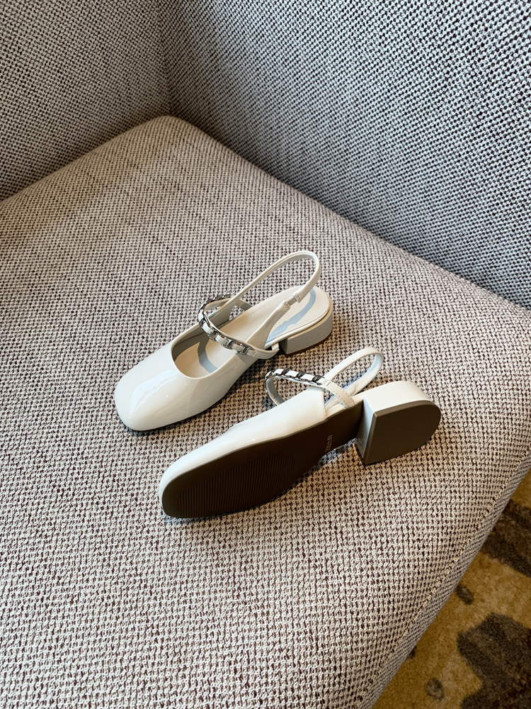 Chunky Heeled Open-Toe Sandals for Women - Summer 2025 Vintage Fairy Style Mary Jane Backless Flats Chunky Heeled Open-Toe Sandals for Women - Summer 2025 Vintage Fairy Style Mary Jane Backless Flats