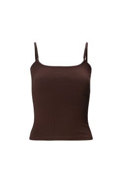 Classic Knitted Ribbed Fitted Tank Top - Versatile Basic Vest for Casual Wear, 90s Style, Essential Wardrobe Staple