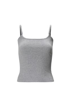 Classic Knitted Ribbed Fitted Tank Top - Versatile Basic Vest for Casual Wear, 90s Style, Essential Wardrobe Staple