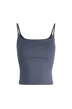 Classic Padded Strap Tank Top with Double-Layer Design for Slim Fit and Side Breast Coverage - Perfect for Y2K and Everyday Style