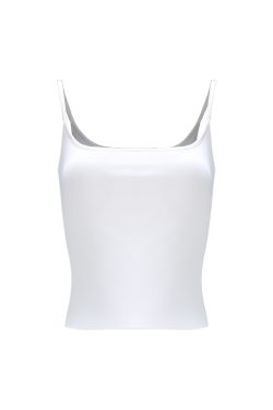 Classic Padded Strap Tank Top with Double-Layer Design for Slim Fit and Side Breast Coverage - Perfect for Y2K and Everyday Style