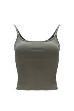 Classic Padded Strap Tank Top with Double-Layer Design for Slim Fit and Side Breast Coverage - Perfect for Y2K and Everyday Style
