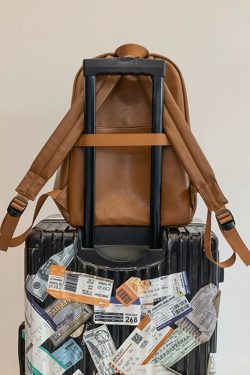 Classic Retro Unisex Soft Leather Backpack - Waterproof Solid Color Laptop Bag for Students and Daily Use