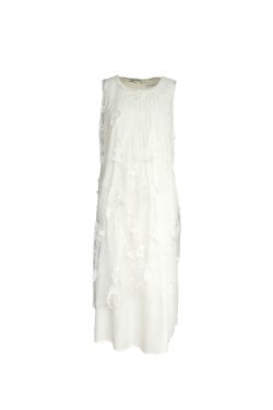 Cloud Flower Butterfly Retro Sheer Mesh Cover Dress - Women's Summer Loose A-Line Long Dress in Vintage Style