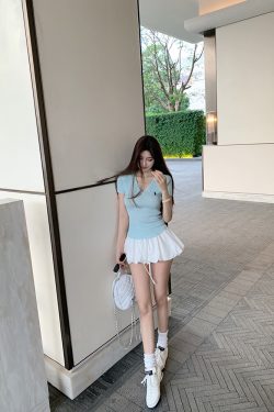 College Style Knitted Cardigan and Top Two-Piece Set - Casual Fashion Essential for Y2K and Korean Style Looks