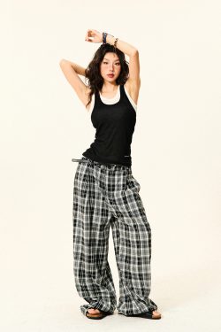 Color-Block Knitted Vest for Women - Spicy Girl American Style Slim-Fit Two-Piece Sports Top for Summer