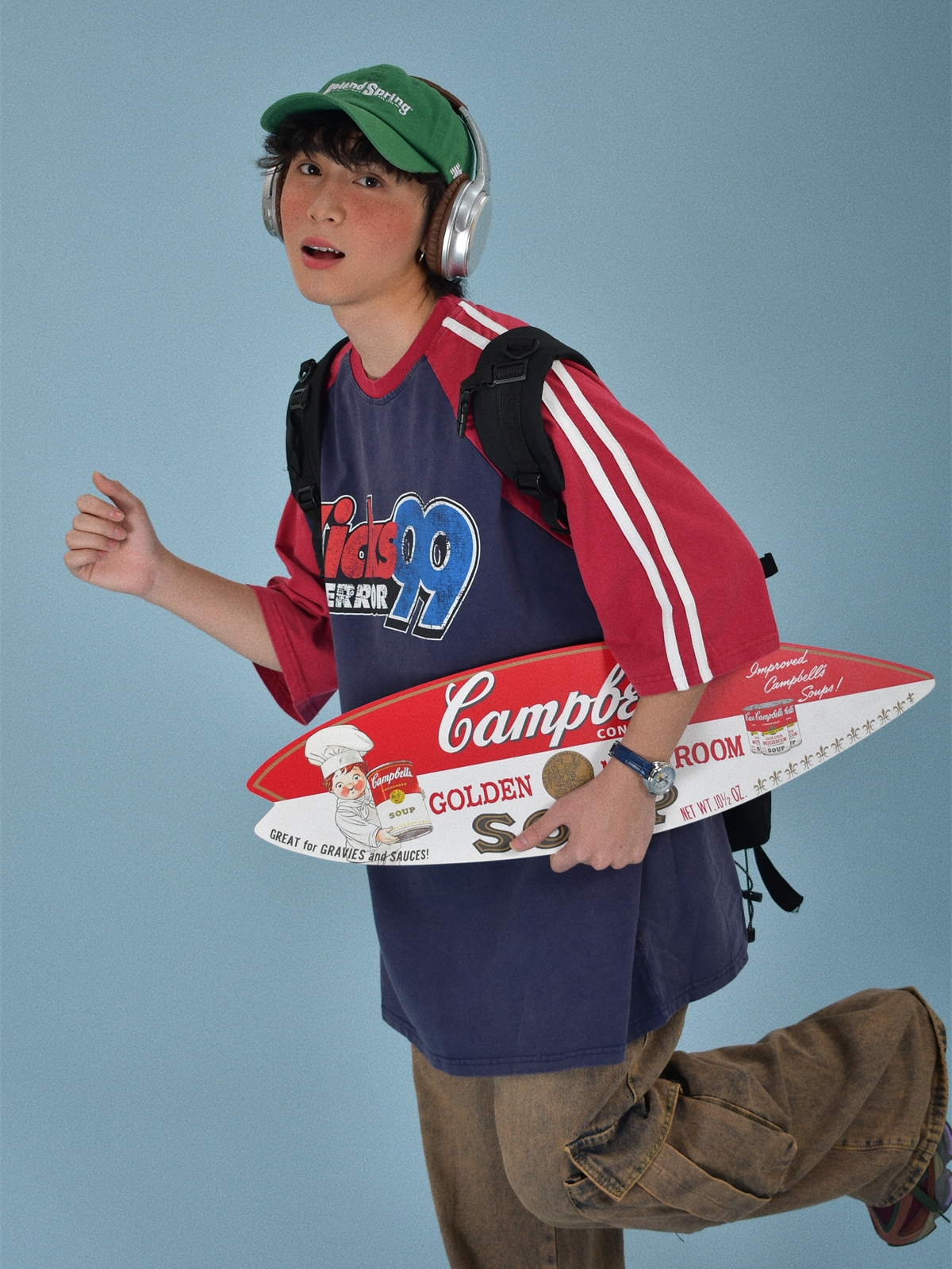 Color-Block Retro Sports Short Sleeve T-Shirt for Summer - Loose Fit Distressed Double Stripe Trendy Style Color-Block Retro Sports Short Sleeve T-Shirt for Summer - Loose Fit Distressed Double Stripe Trendy Style