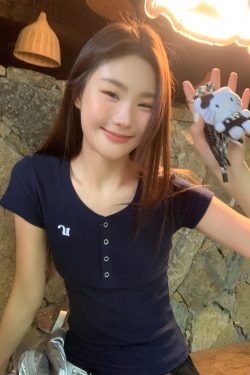 Color-Blocked Embroidered Short-Sleeve Women's T-Shirt - American Retro Style, Slim Fit, Flattering Summer Top