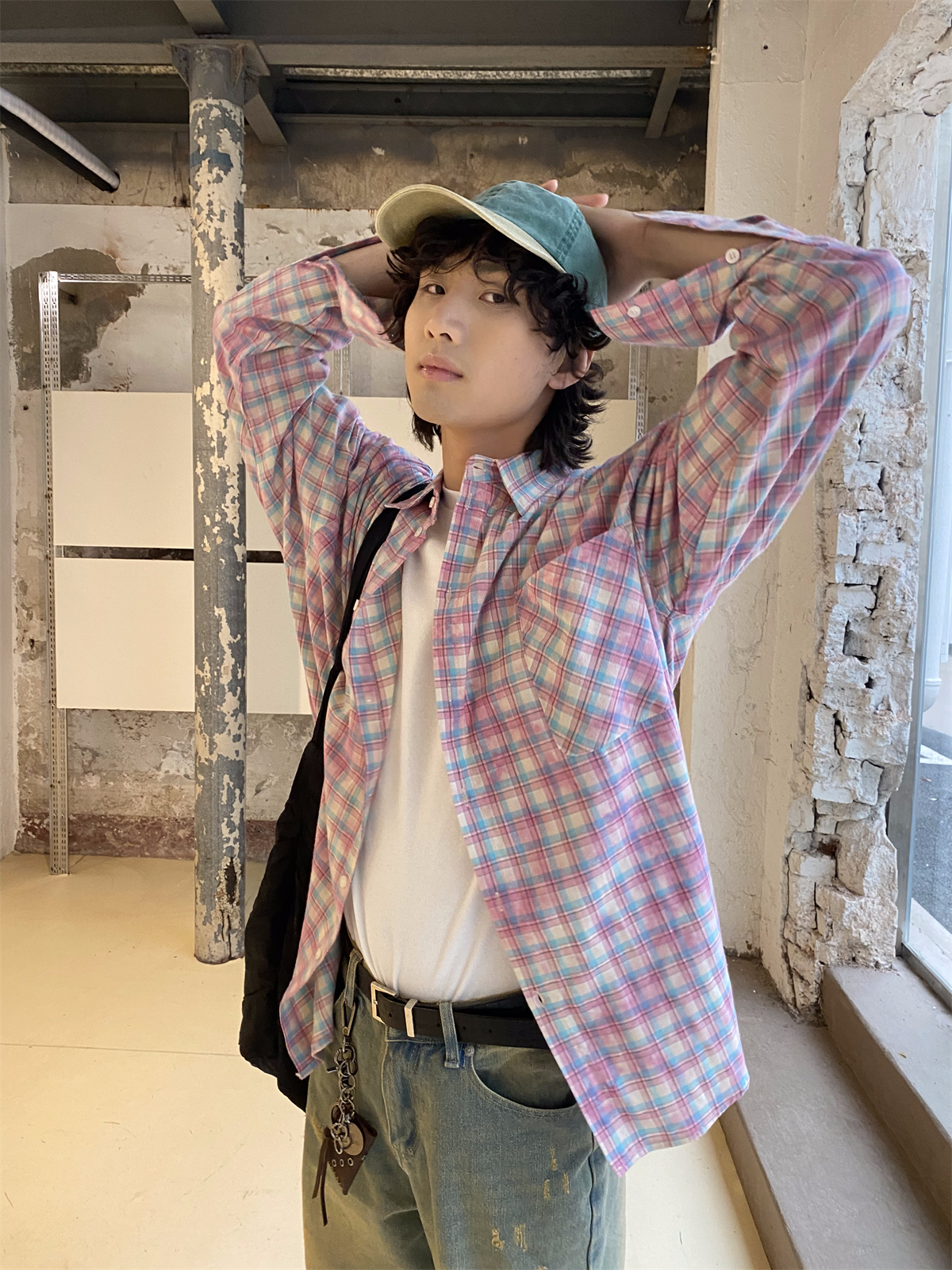 Color-Blocked Patchwork Plaid Long Sleeve Shirt Jacket for Men and Women - Retro Loose Casual Checkered Top for Spring, Summer, Autumn Color-Blocked Patchwork Plaid Long Sleeve Shirt Jacket for Men and Women - Retro Loose Casual Checkered Top for Spring, Summer, Autumn