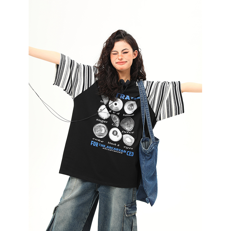 Color-Blocking Raglan Short Sleeve T-Shirt for Men and Women - Trendy Summer Couple Top, American Street Style Fashion Color-Blocking Raglan Short Sleeve T-Shirt for Men and Women - Trendy Summer Couple Top, American Street Style Fashion