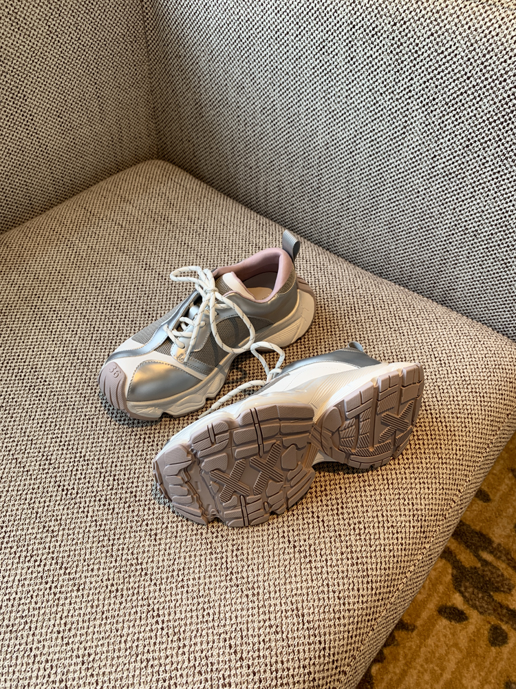 Color-Blocking Thick-Soled Dad Shoes for Women, Trendy 2025 Lace-Up Mesh Casual Sneakers, Versatile Y2K Style Sports Footwear Color-Blocking Thick-Soled Dad Shoes for Women, Trendy 2025 Lace-Up Mesh Casual Sneakers, Versatile Y2K Style Sports Footwear