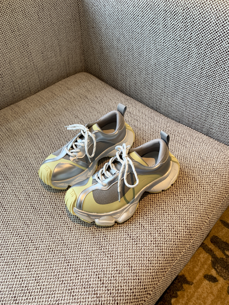 Color-Blocking Thick-Soled Dad Shoes for Women, Trendy 2025 Lace-Up Mesh Casual Sneakers, Versatile Y2K Style Sports Footwear Color-Blocking Thick-Soled Dad Shoes for Women, Trendy 2025 Lace-Up Mesh Casual Sneakers, Versatile Y2K Style Sports Footwear