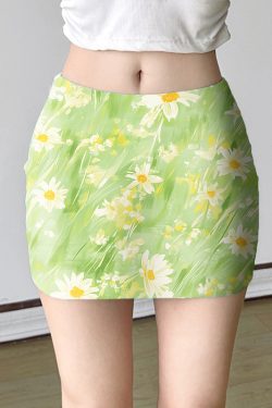 Colorful Dopamine Floral Half-Skirt Set - Women's Floral Strap Vest and Short Skirt, Y2K Style, Trendy Summer Outfit