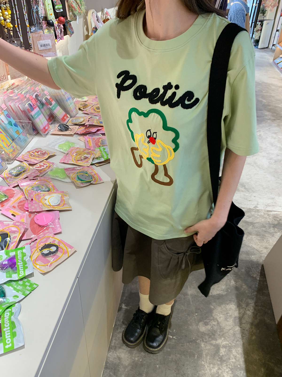 Colorful Embroidered Dog T-Shirt for Women - Summer Loose Fit Pure Cotton Short Sleeve Top, Cute and Fun Pet Lover Style Colorful Embroidered Dog T-Shirt for Women - Summer Loose Fit Pure Cotton Short Sleeve Top, Cute and Fun Pet Lover Style