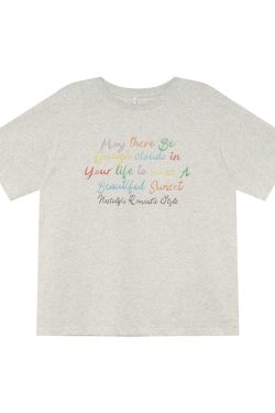 Colorful Letter Print Short Sleeve T-Shirt for Women - Summer Loose Slimming Top, Trendy Niche Design, Casual Streetwear Fashion