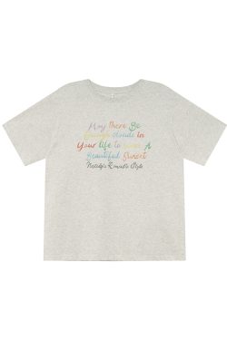 Colorful Letter Print Short Sleeve T-Shirt for Women - Summer Loose Slimming Top, Trendy Niche Design, Casual Streetwear Fashion