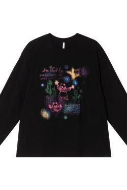 Colorful Panda Print Loose Fit T-Shirt for Women - Summer Short and Long Sleeve Top, Petite Style, Cute Casual Wear