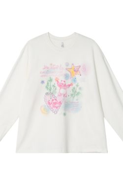 Colorful Panda Print Loose Fit T-Shirt for Women - Summer Short and Long Sleeve Top, Petite Style, Cute Casual Wear