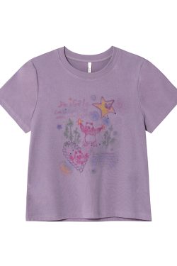 Colorful Panda Print Loose Fit T-Shirt for Women - Summer Short and Long Sleeve Top, Petite Style, Cute Casual Wear